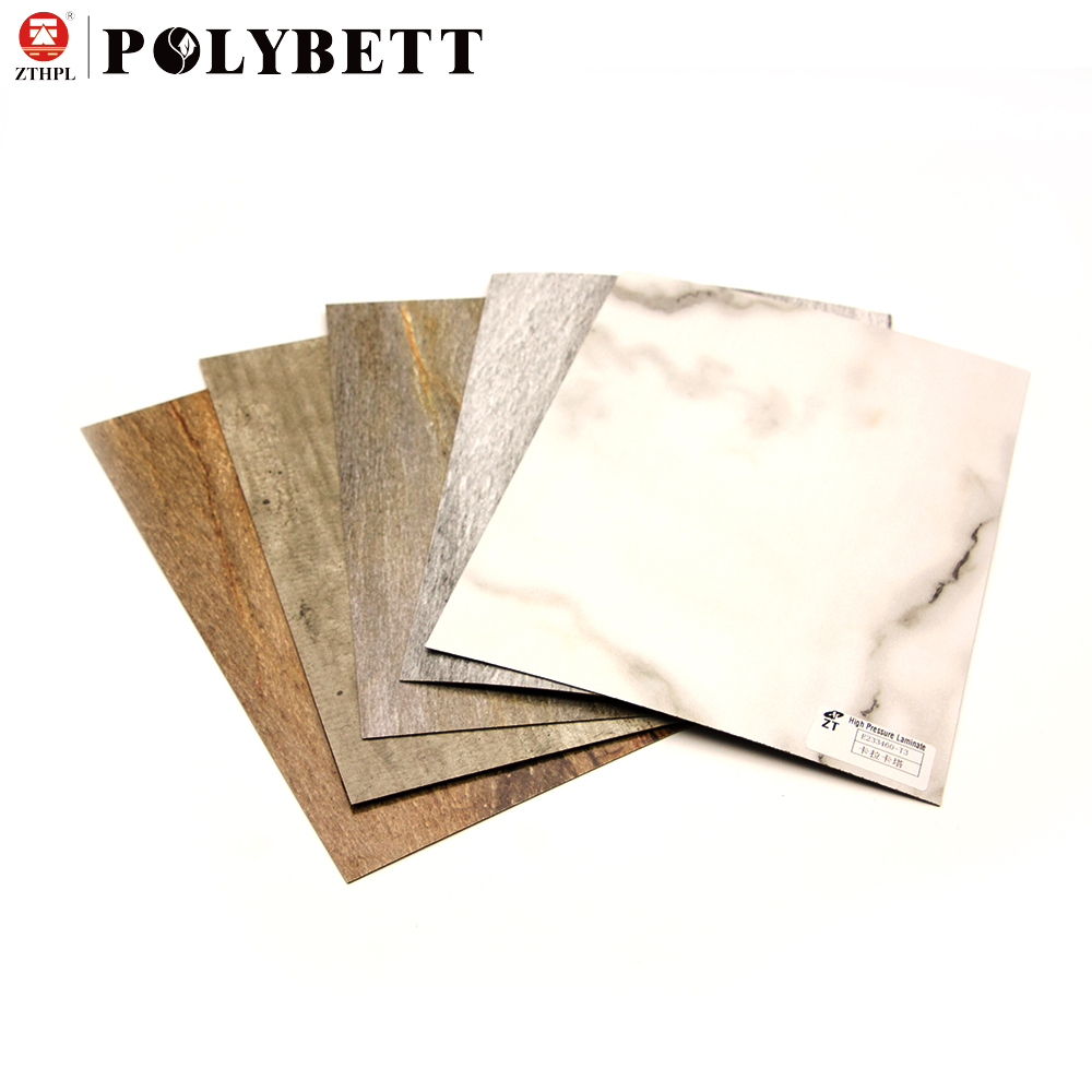 Decorative melamine kraft paper laminated decorative fireproof hpl board 